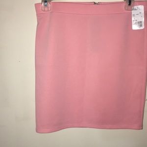 Pink mini skirt